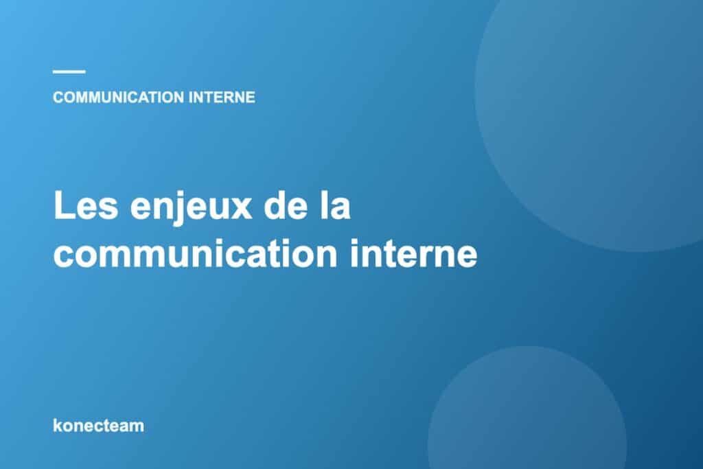 Enjeux de la communication interne