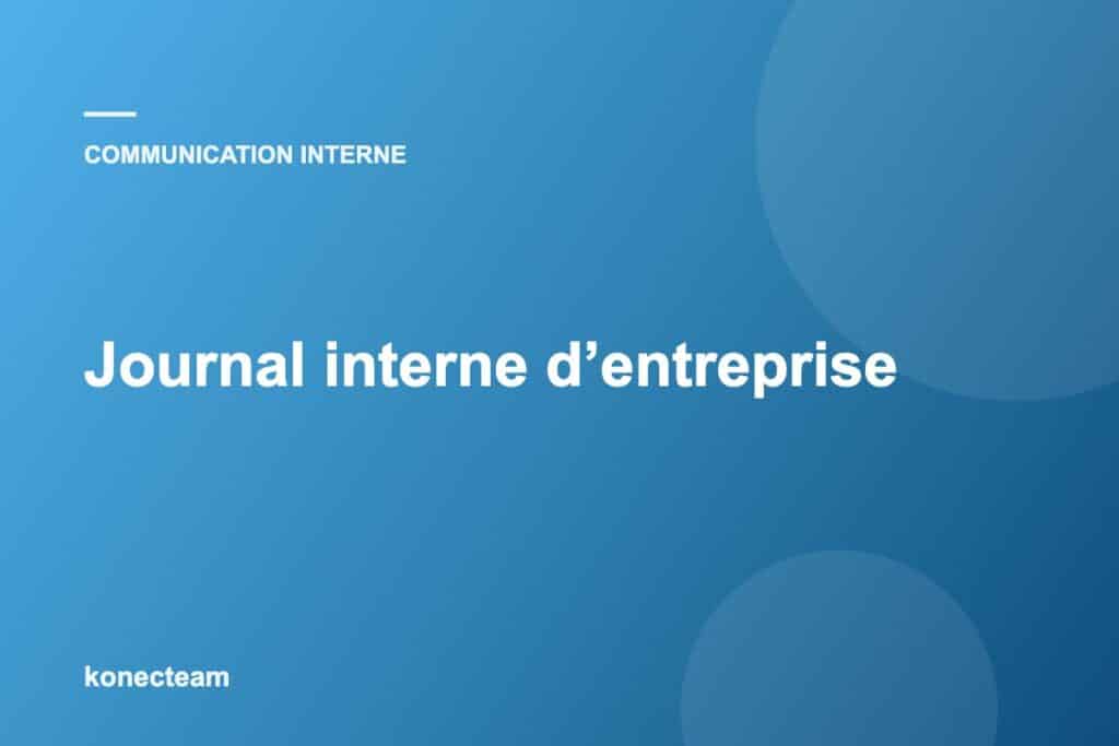 Journal interne d’entreprise